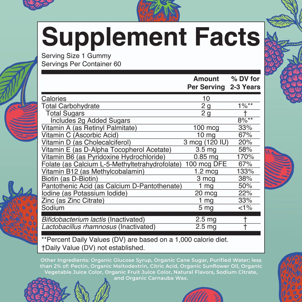 MaryRuth Organics Toddler Multivitamin Gummies + Postbiotics | USDA Organic | Vitamins for Kids Ages 2+ | Immune Support | Vitamin C | MaryRuth OrganicsBuy Supplements Australia
