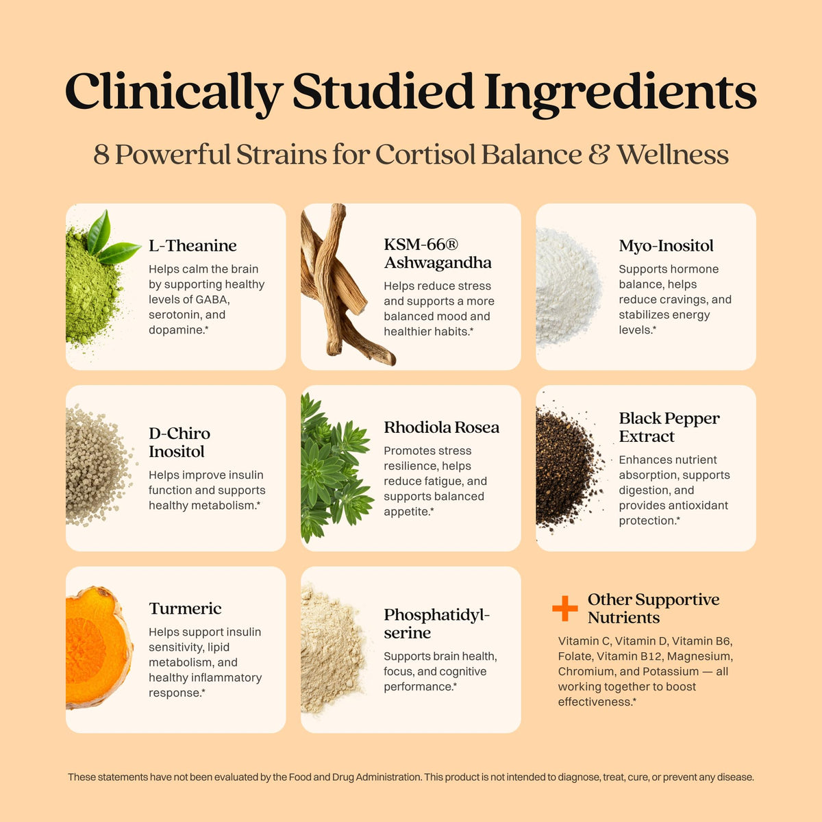 Harmonia Cortisol Cocktail | Cortisol Supplements for Women & Men with Ashwagandha, Magnesium & L-Theanine | Drink Harmonia for Stress Relief, Weight Management - OmniHealth US