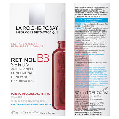 La Roche-Posay Pure Retinol Face Serum with Vitamin B3, Anti Aging Face Serum for Lines, OmniHealth US