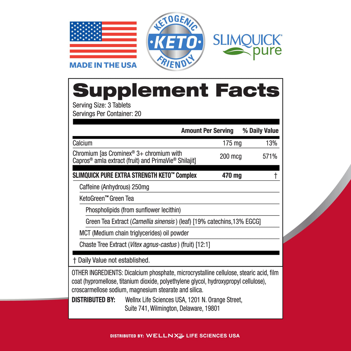 Slimquick Pure 3x Extra Strength Pill for Women, Helps Achieve Weight Goals, Helps Metabolism, Lose Excess Water, Keeps Full for Longer with Green Tea Extract - OmniHealth US