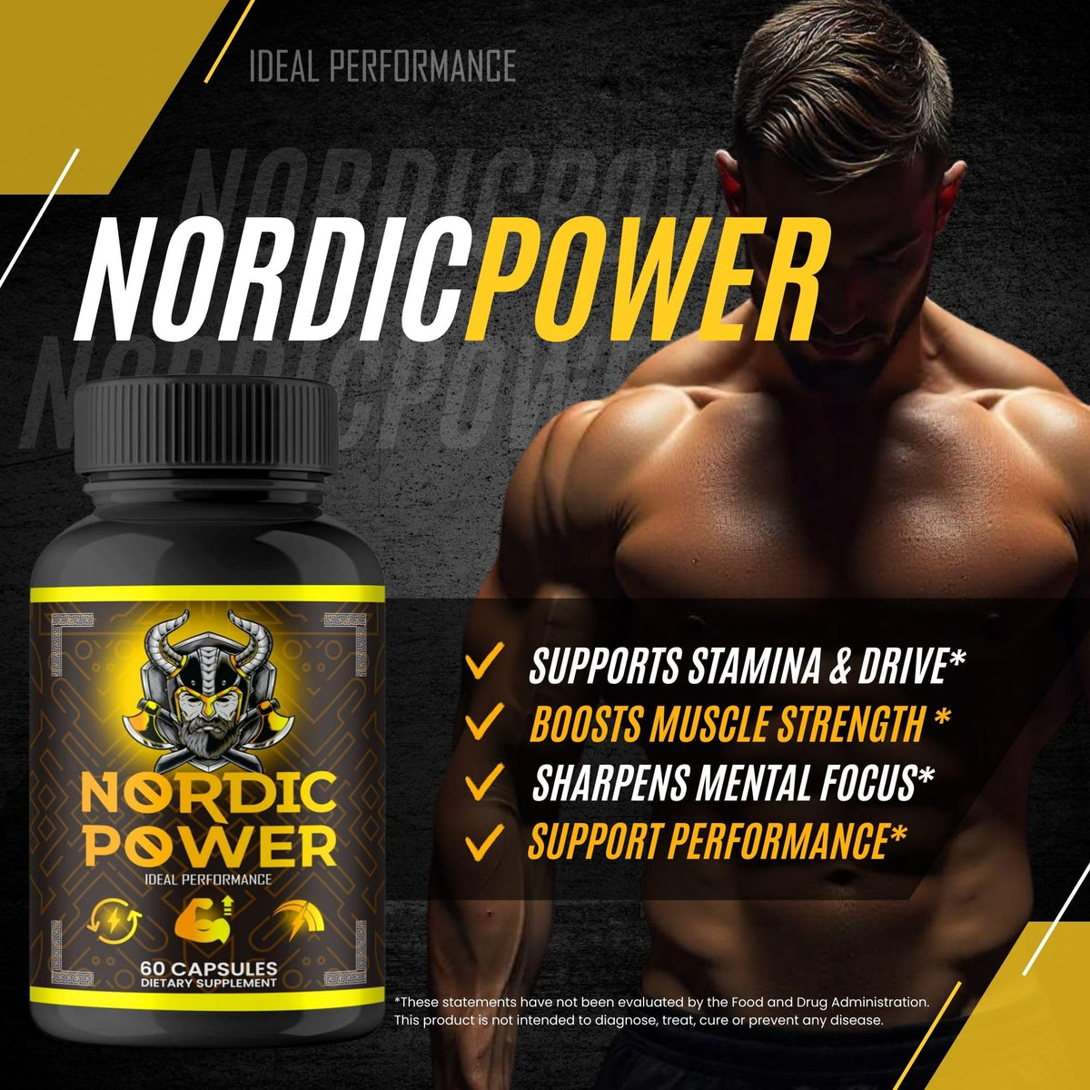 Nordic Power Pills, Official Nordic Power Capsules - Maximum Strength Energy, Stamina and Performance, Premium Formula to Support Overall Well-Being, Natural NordicPower Pastillas Review (2 Pack) IDEAL PERFORMANCEBuy Supplements Australia