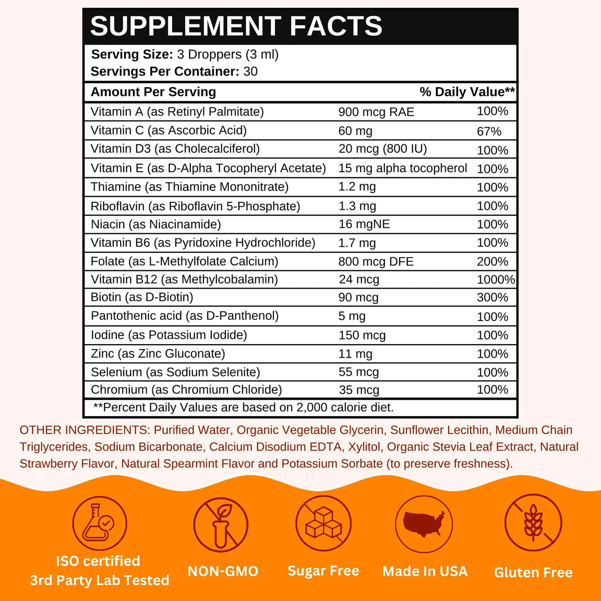Vitaminally Women’s 50+ Liposomal Liquid Multivitamin – 16 Essential Vitamins & Minerals for Energy, Bone & Immune Support Vitaminally