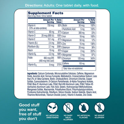 One A Day Women's Active Metabolism Daily Essential, Multivitamin for Women, Metabolism Support, Vitamins for Women with All 8 B-Vitamins - OmniHealth US