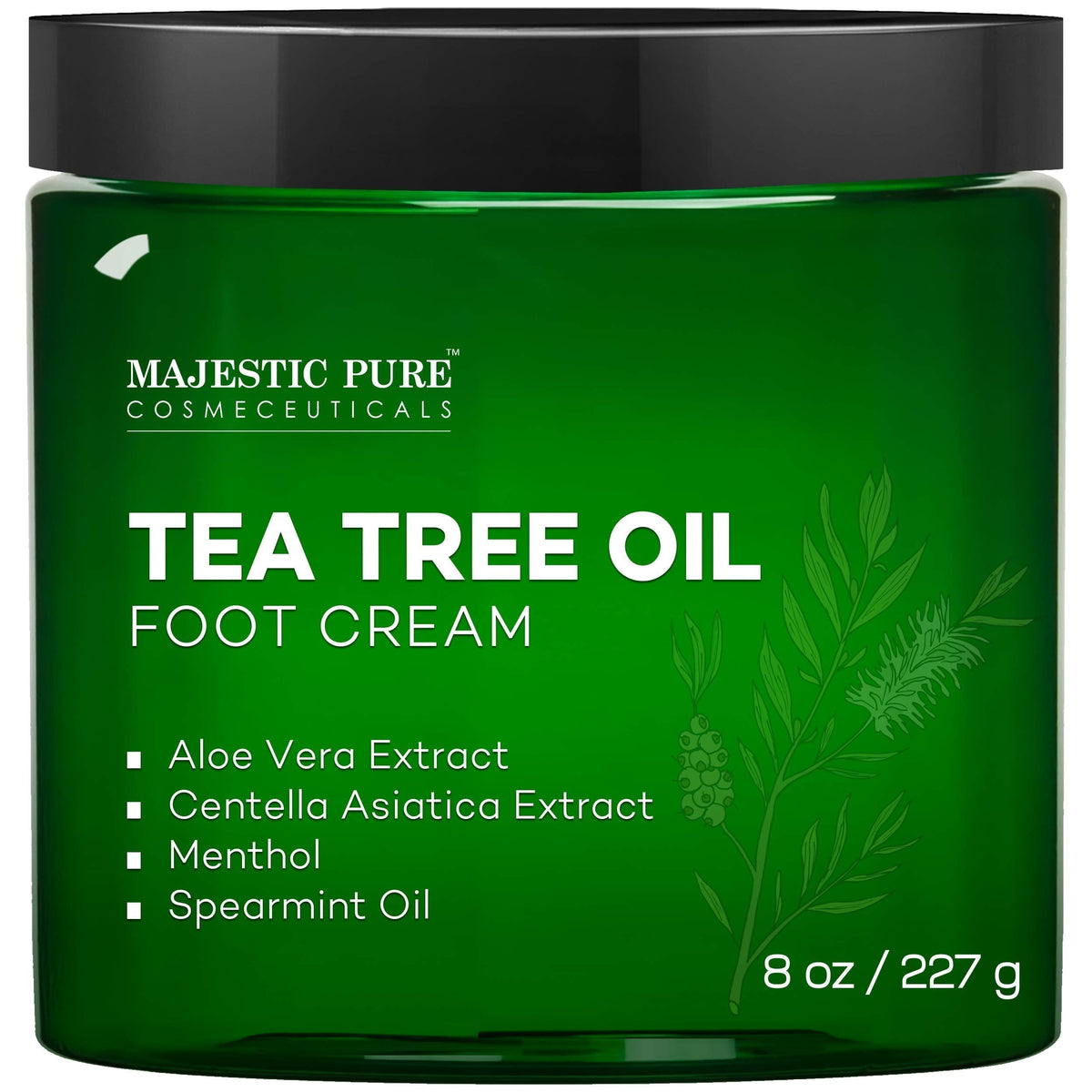 MAJESTIC PURE Athletes Foot Cream with Tea Tree Oil, Aloe & Spearmint - Hydrates MAJESTIC PUREBuy Supplements Australia