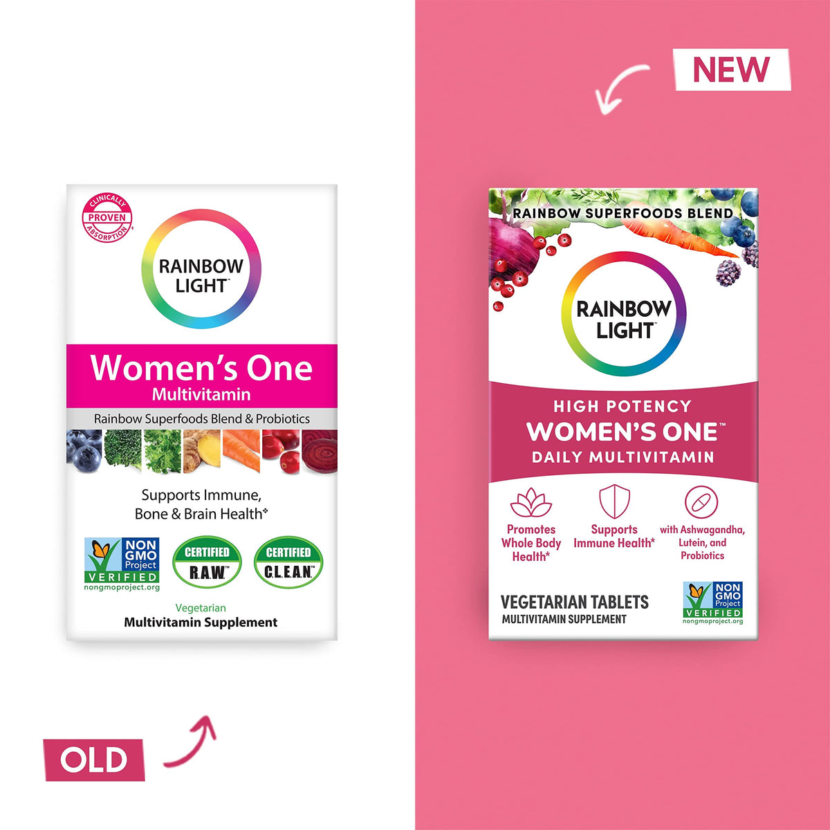 Rainbow Light Womens One High-Potency Daily Multivitamin, Womens Multivitamin Provide Rainbow LightBuy Supplements Australia
