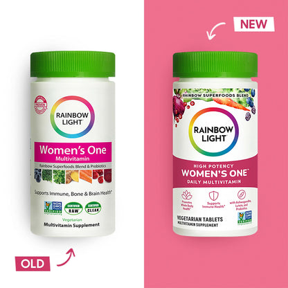 Rainbow Light Womens One High-Potency Daily Multivitamin, Womens Multivitamin Rainbow LightBuy Supplements Australia