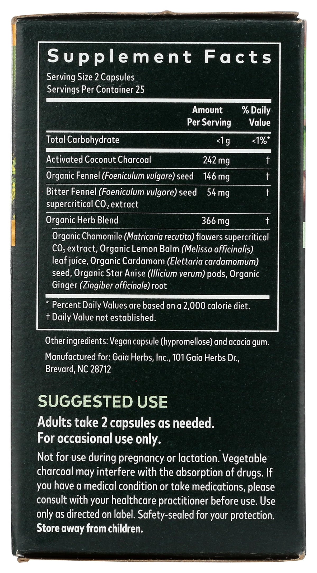Gaia Herbs Gas & Bloating - Provides Relief from Occasional Gas and Bloating Gaia HerbsBuy Supplements Australia