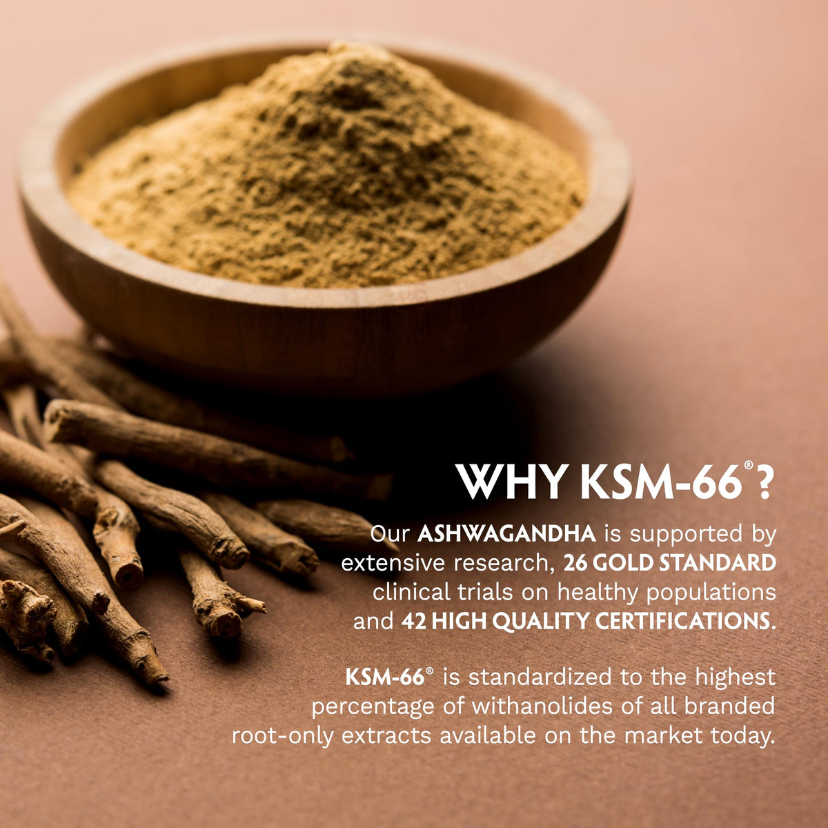 TRIBE ORGANICS Ashwagandha KSM 66 Pure Organic Root Powder Extract Ayurvedic Supplement - Focus, Mood Support, Increase Energy, Strength, 600mg of Natural KSM66 - OmniHealth US