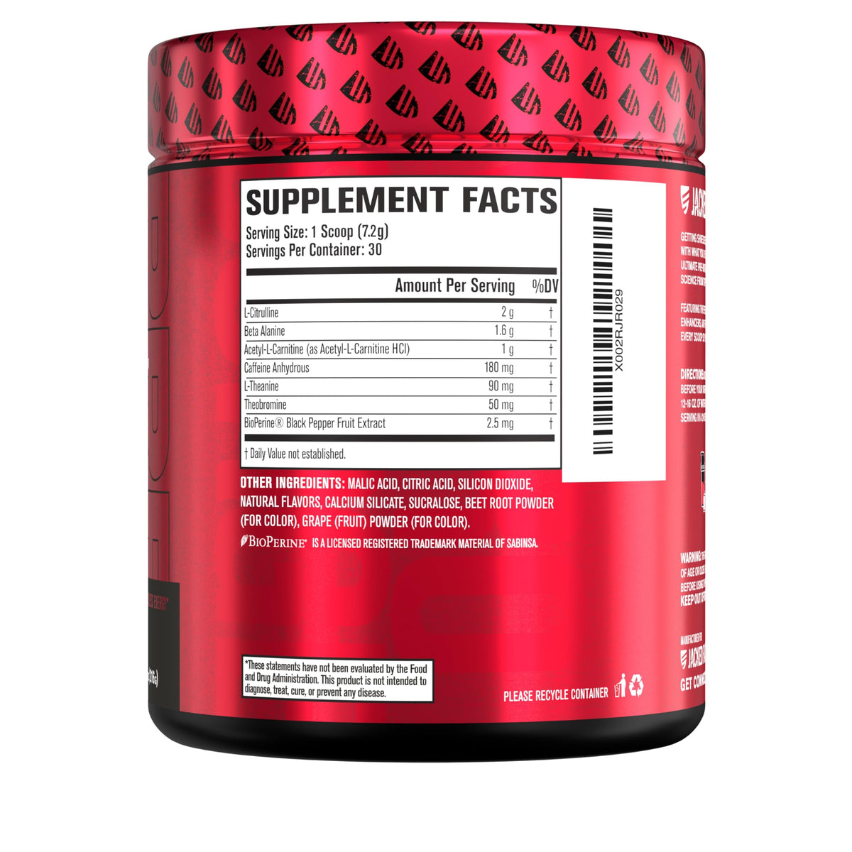 Jacked Factory NITROSURGE Shred Pre Workout Supplement - Energy Booster, Instant Strength Gains, Sharp Focus, Powerful Pumps - Nitric Oxide Booster & PreWorkout Powder - OmniHealth US