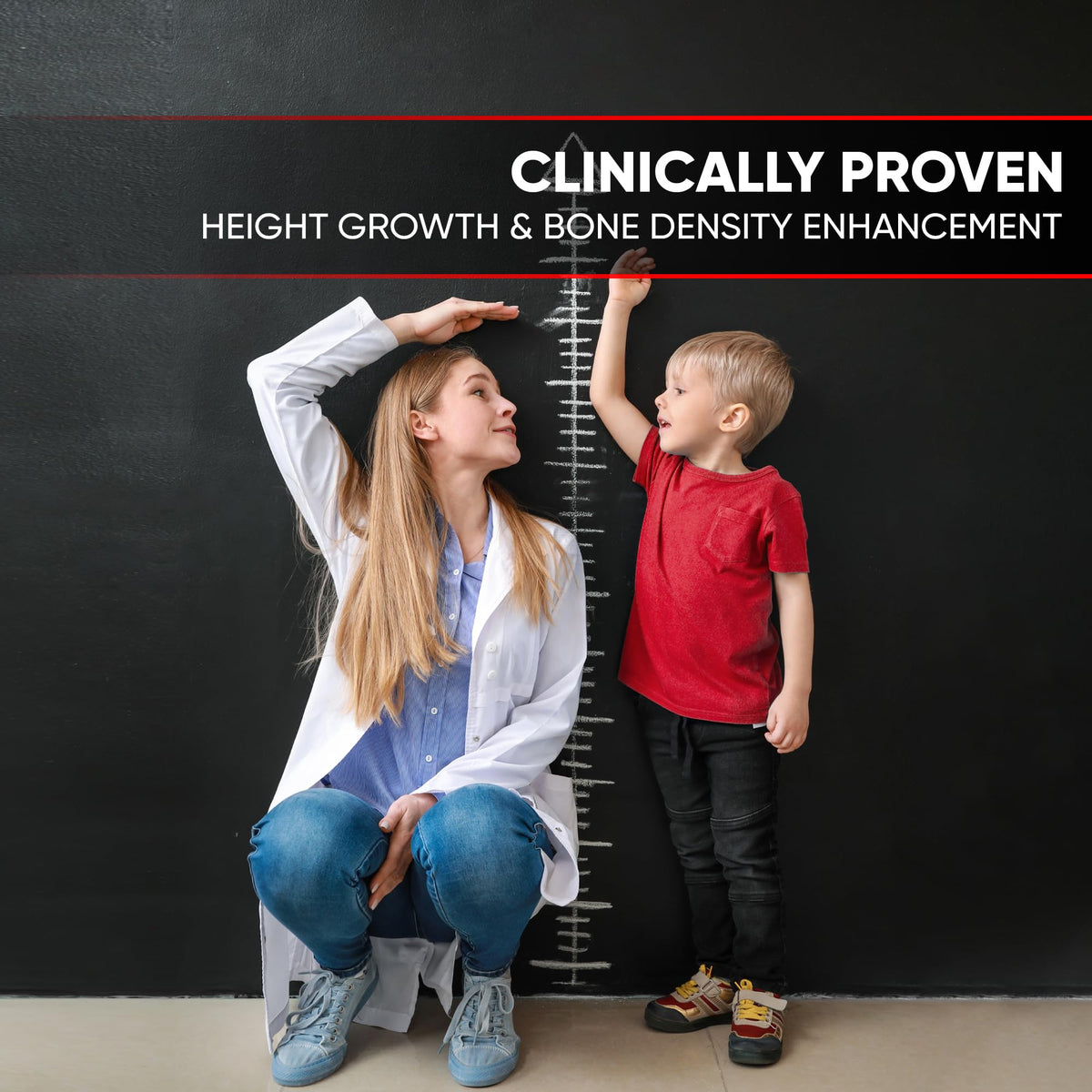 BIOTEQUELAB Height Growth Increase Gummies Vitamins, Grow Tall Supplement, Calcium, Magnesium, Zinc, Ashwagandha, OmniHealth US