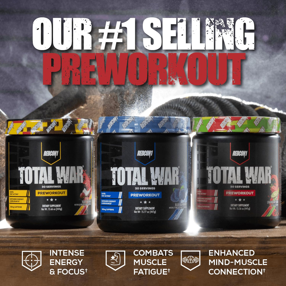 REDCON1 Total War Pre Workout Powder, Kiwi Lime - Beta Alanine + Citrulline Malate Keto REDCON1Buy Supplements Australia
