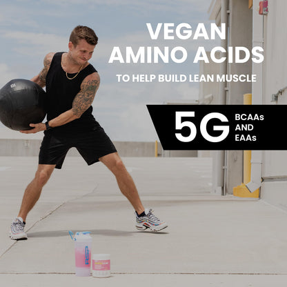 RSP NUTRITION AminoLean Pre Workout Powder, Amino Energy & Weight Management with Vegan BCAA Amino Acids, Natural Caffeine, Preworkout Boost for Men & Women, 30 Serv, Pink Lemonade… - OmniHealth US