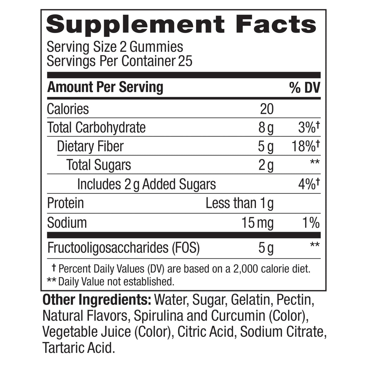 OLLY Fiber Gummy Rings, 5g Prebiotic Fiber, FOS (Fructo-oligosaccharides), Digestive Support, Berry Melon 50ct - OmniHealth US