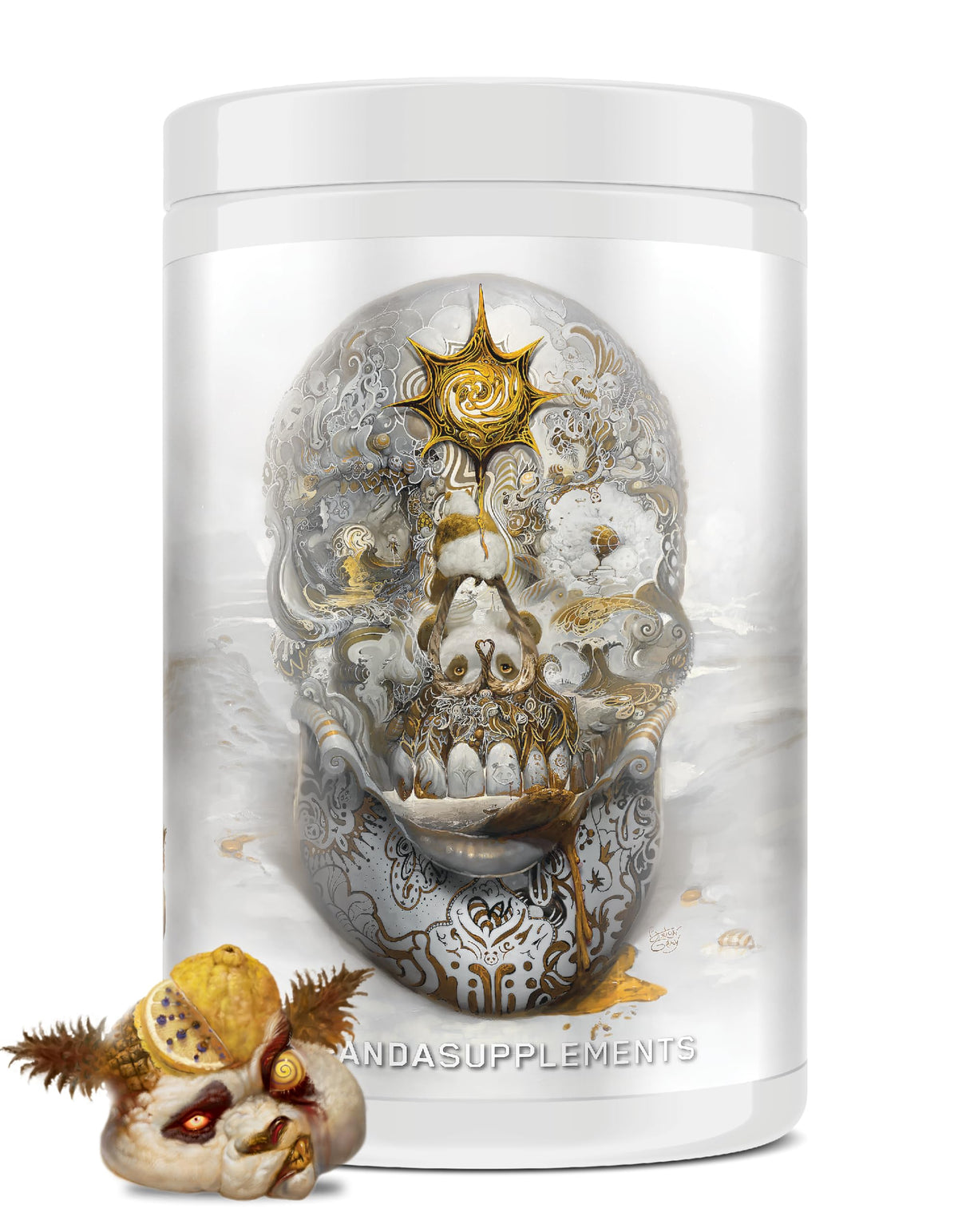 Underground Bio Labs/Panda Supps Skull High Stim/Nootropic Pre-Workout,Lion's Mane