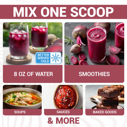 Dr. Berg Raw Organic Beet Powder from Real Earth-Grown Beets – USDA Certified Organic Beet Root Powder to Support Nitric Oxide Levels, Energy - OmniHealth US