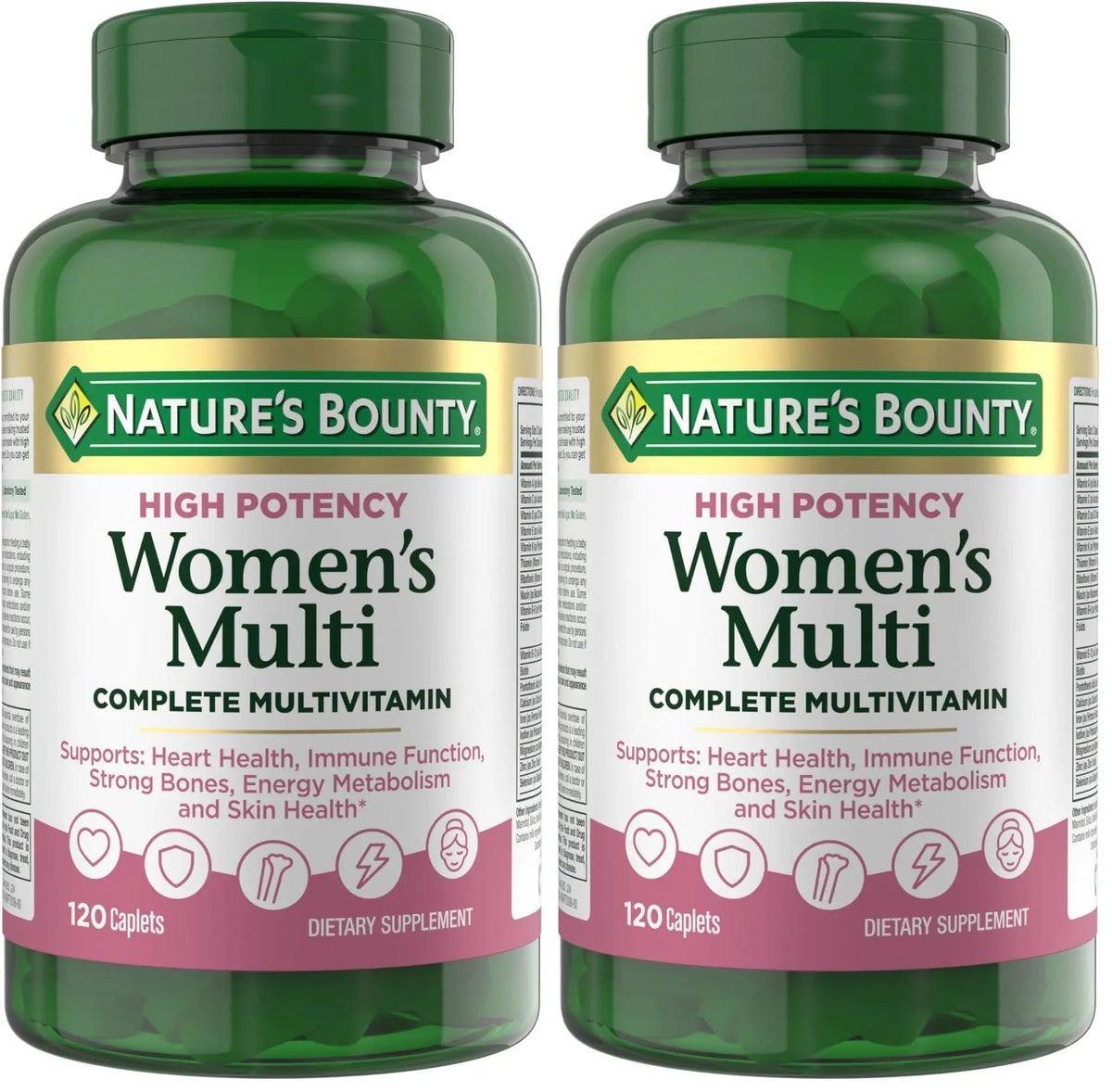 Nature's Bounty High Potency Women’s Complete Multivitamin, Daily Vitamin with Vitamin C, Supports Heart Health & Immune Function Nature's Bounty