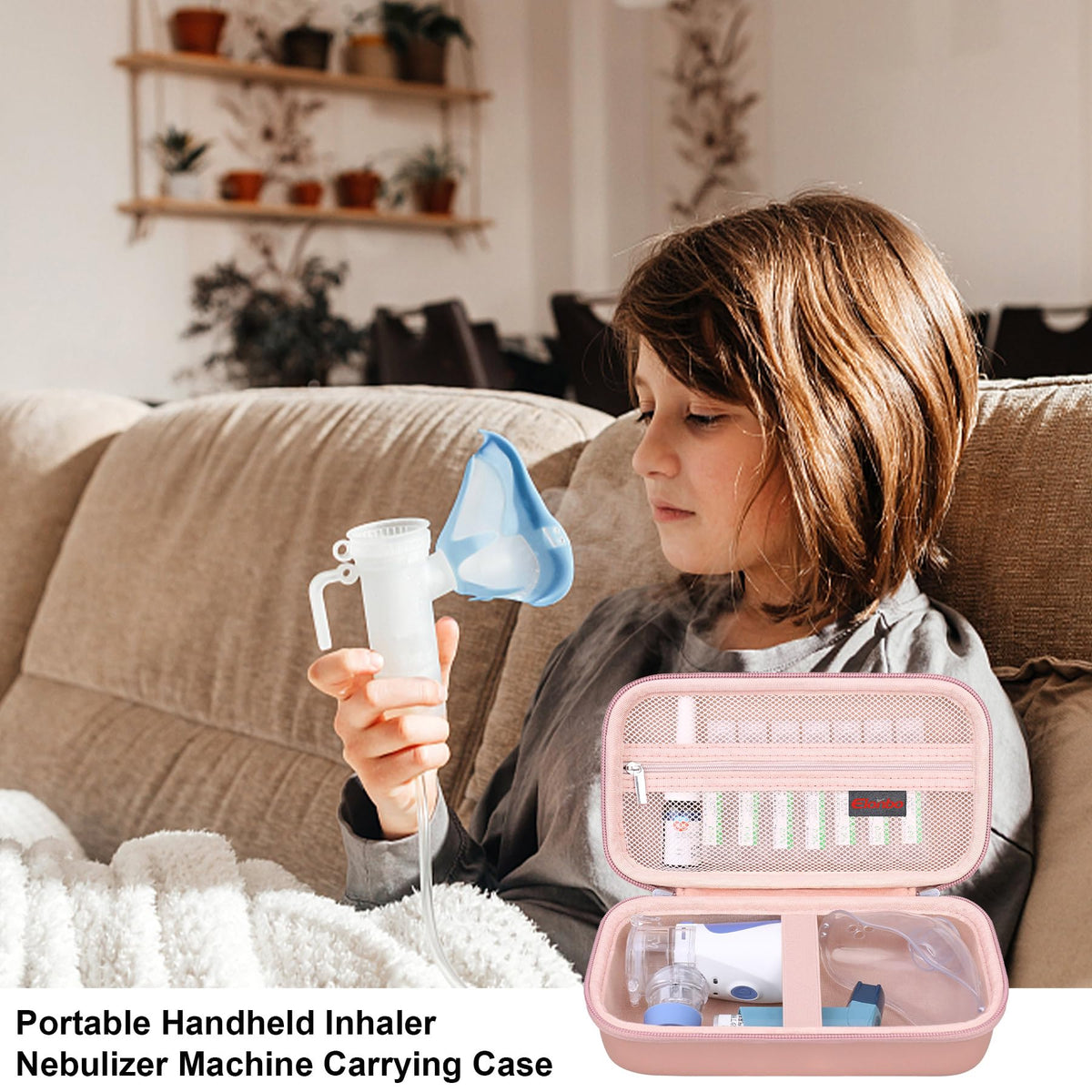 Elonbo Carrying Case Compatible with Portable Handheld Inhaler Nebulizer Machine ElonboBuy Supplements Australia