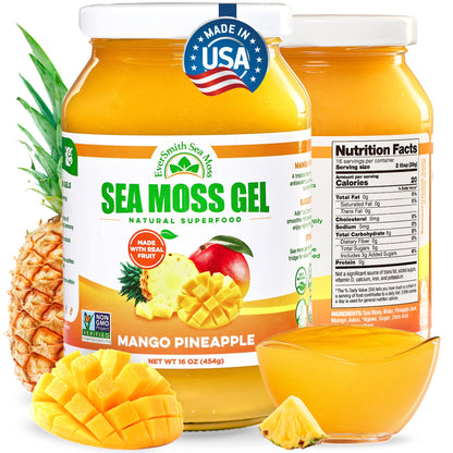 EverSmith Organics - Wildcrafted Irish Sea Moss Gel | Made in USA | Rich in Vitamins & Minerals | Sea Moss Gel Raw - OmniHealth US