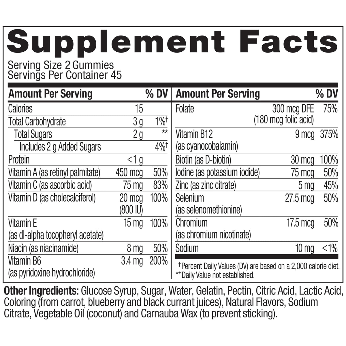 OLLY Men's Multivitamin Gummy, Vitamins A, C, D, E, B, Zinc, Blackberry Flavor, 45 Day Supply - 90 Count - OmniHealth US