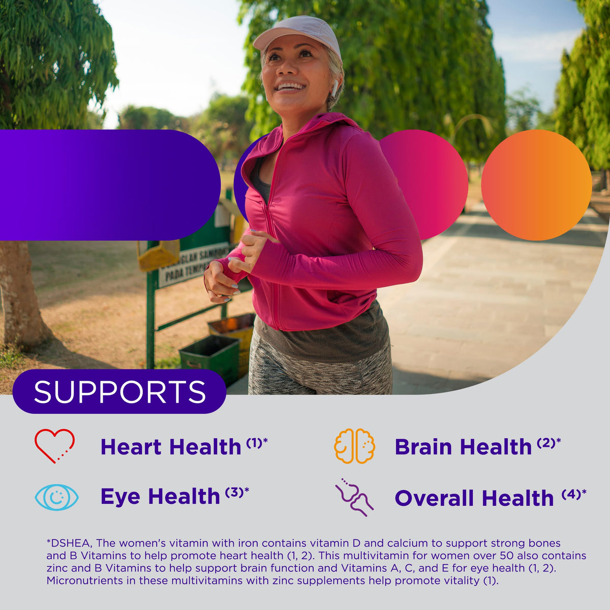 Centrum Silver Women's Multivitamin for Women 50 Plus, Multivitamin/Multimineral Supplement with Vitamin D3, B Vitamins, Non-GMO Ingredients - OmniHealth US