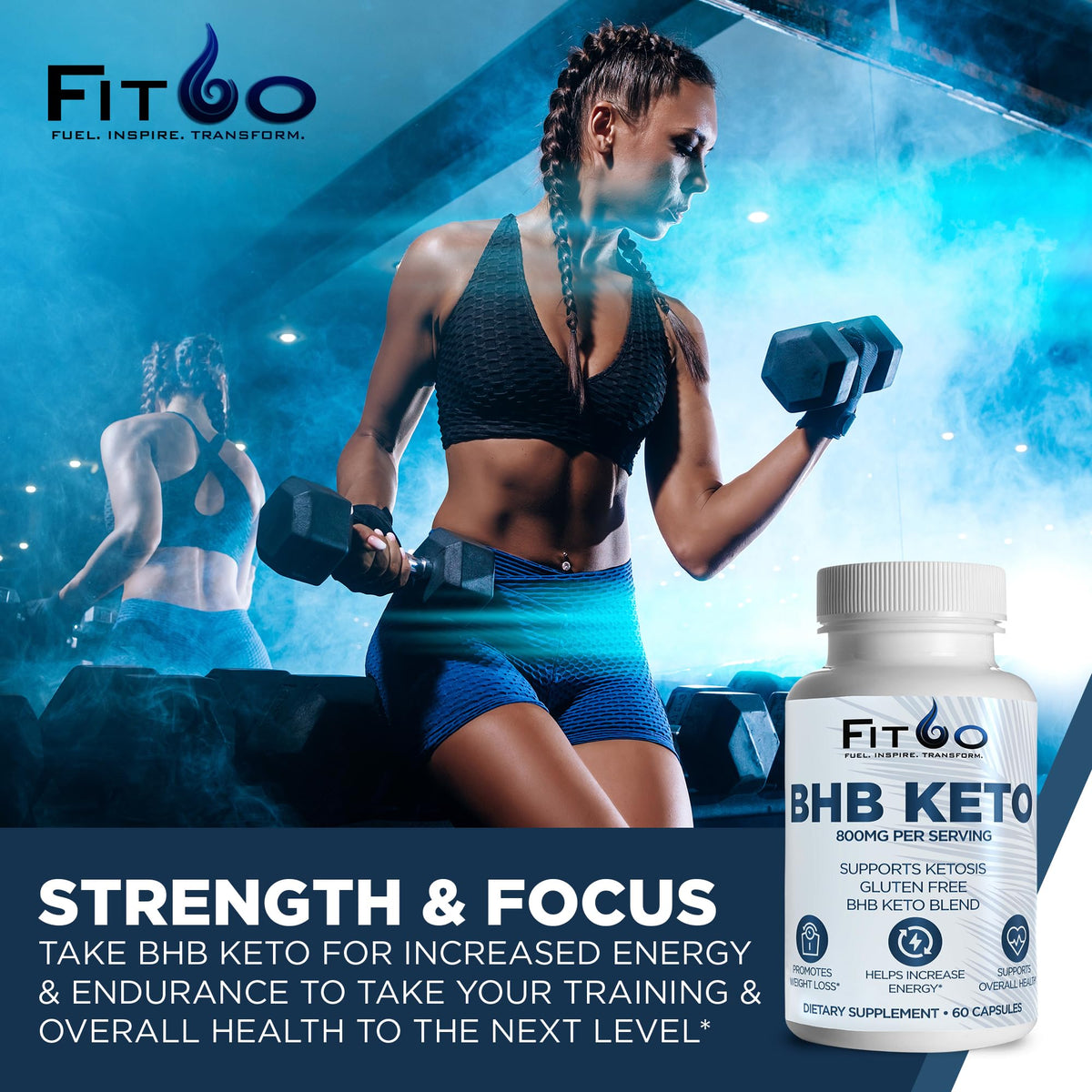 FIT60 Keto Diet Pills for Men & Women - Boost Energy and Mental Clarity for Enhanced Focus FIT60Buy Supplements Australia