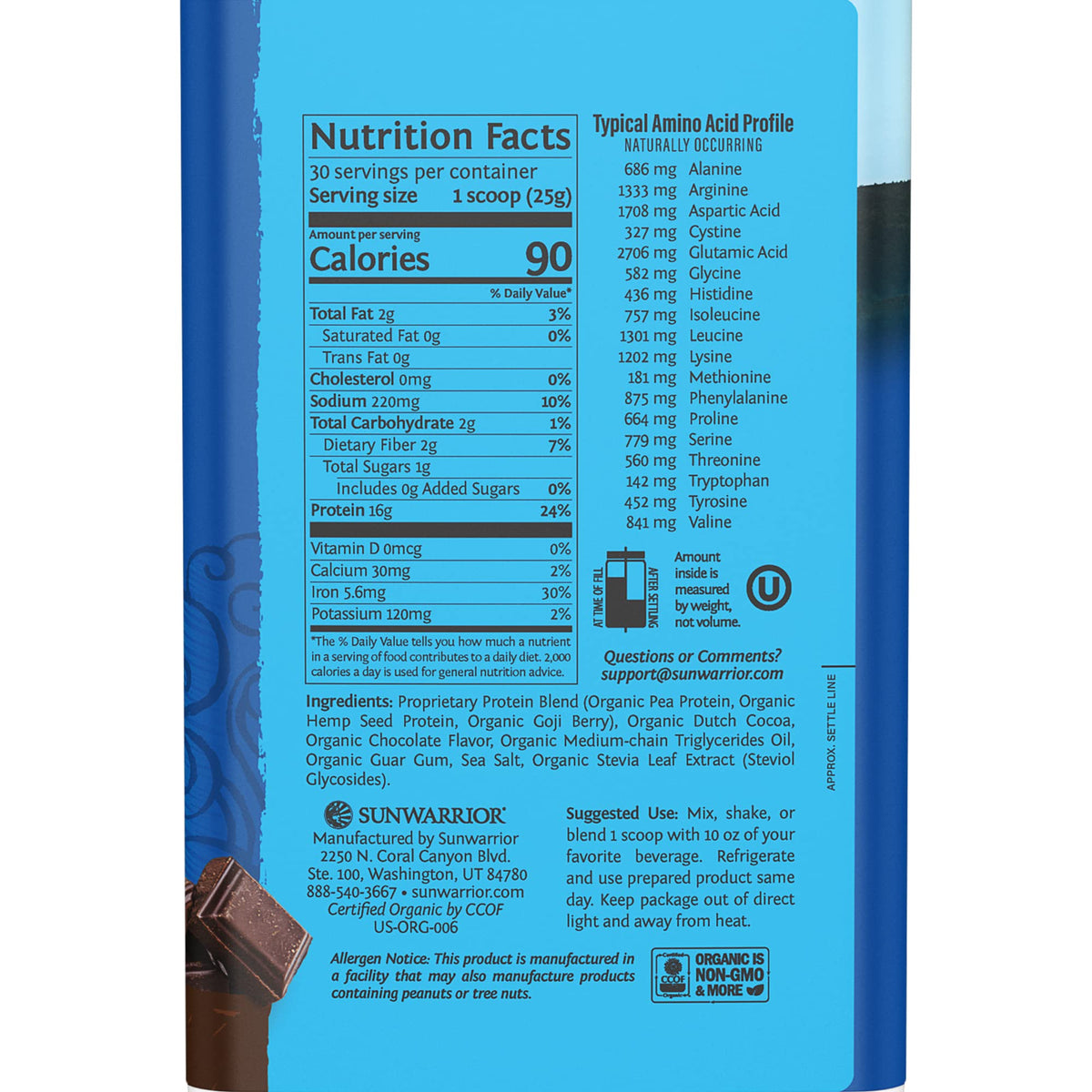 Vegan Organic Protein Powder Plant-based | BCAA Amino Acids Hemp Seed Soy SunwarriorBuy Supplements Australia