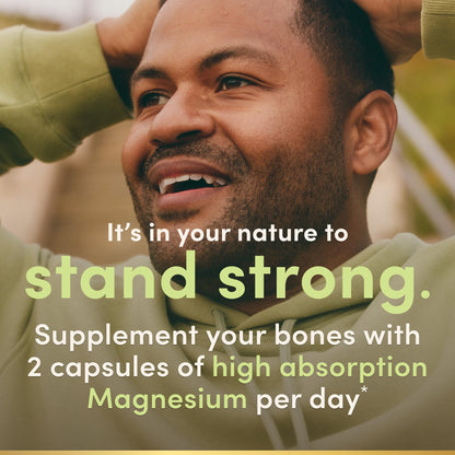 Nature’s Bounty High Absorption Magnesium Glycinate 240 mg for Supporting Muscle Relaxation and Bone, Heart & Nerve Health – Non-GMO, Gluten-Free, Vegetarian, 120 Count/60 Servings - OmniHealth US