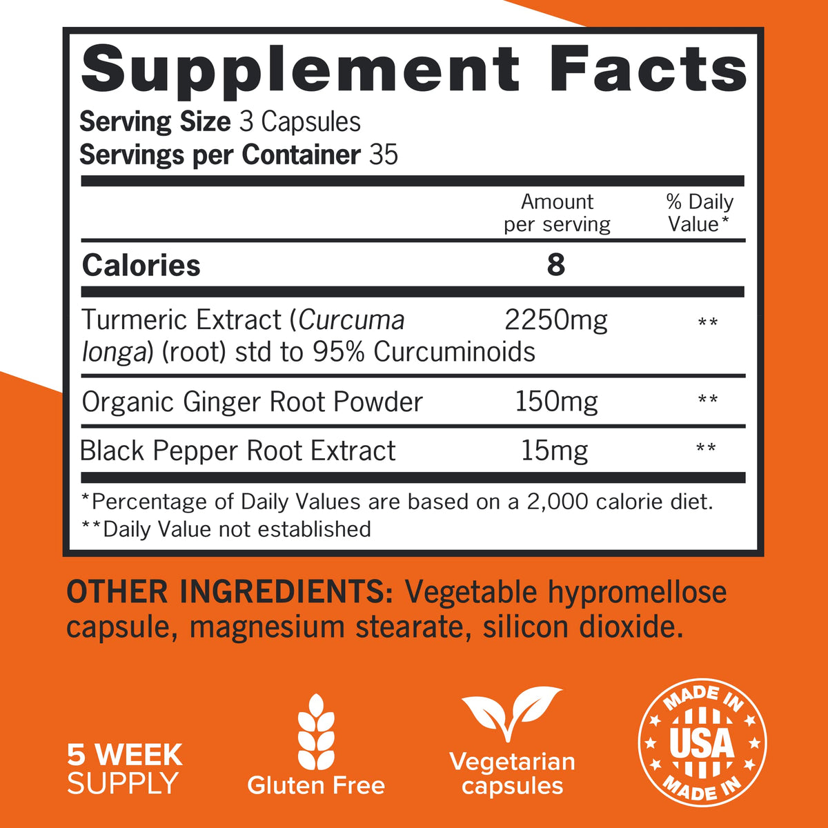 Qunol Turmeric Curcumin with Black Pepper & Ginger, 2400mg Turmeric Extract with 95% Curcuminoids, Extra Strength Supplement - OmniHealth US