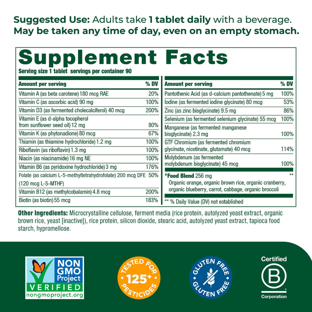 MegaFood Women's 55+ One Daily Multivitamin for Women with Vitamin A, Vitamin C MegaFoodBuy Supplements Australia