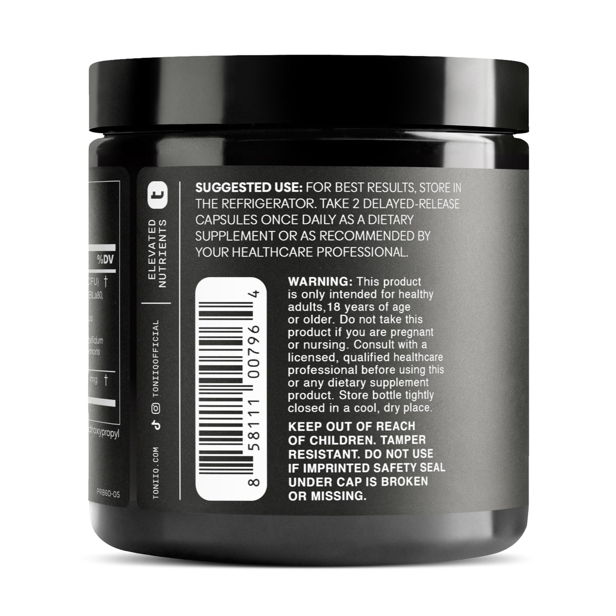 Toniiq 200 Billion CFU Probiotic Supplement 30 Verified Third-Party Tested Strains - Fully Shelf-Stable Probiotics Formula - OmniHealth US