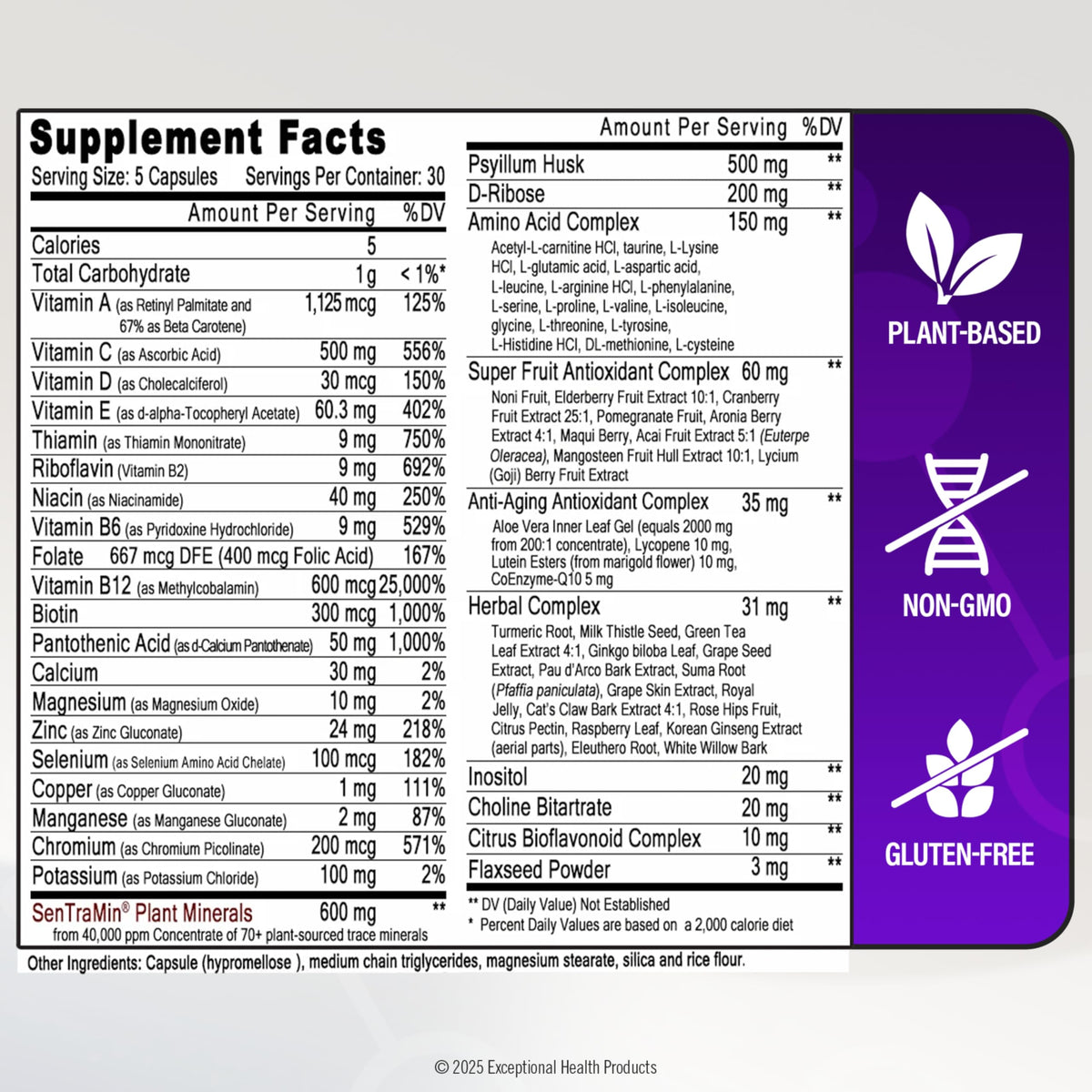 Immuno 150, Immune Support Supplement, Packed with 70 Plant Minerals, 13 Essential Vitamins and 68 Additional Nutrients-150 Vegetable Capsules - OmniHealth US