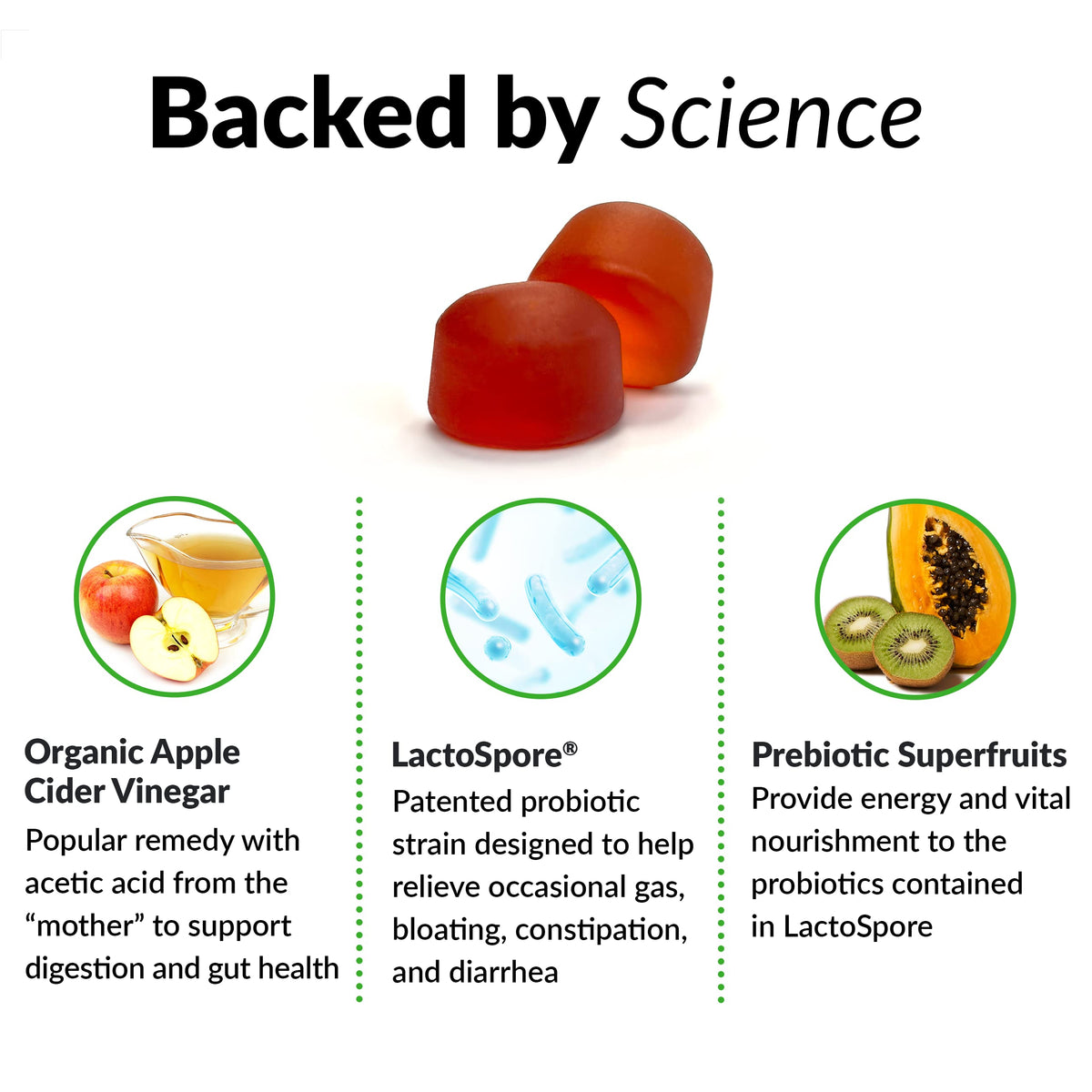Force Factor ProbioSlim Apple Cider Vinegar Gummies with Organic, LactoSpore Probiotics Force FactorBuy Supplements Australia