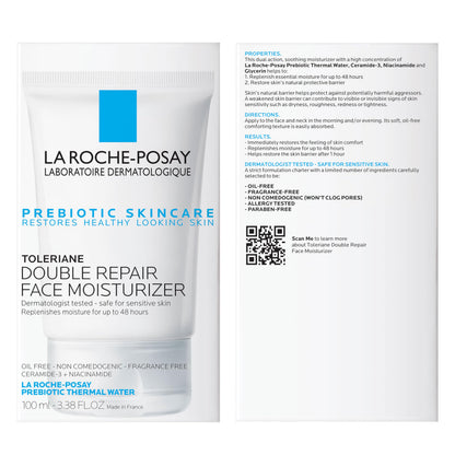 La Roche-Posay Toleriane Double Repair Face Moisturizer, Daily Moisturizer Face Cream - OmniHealth US
