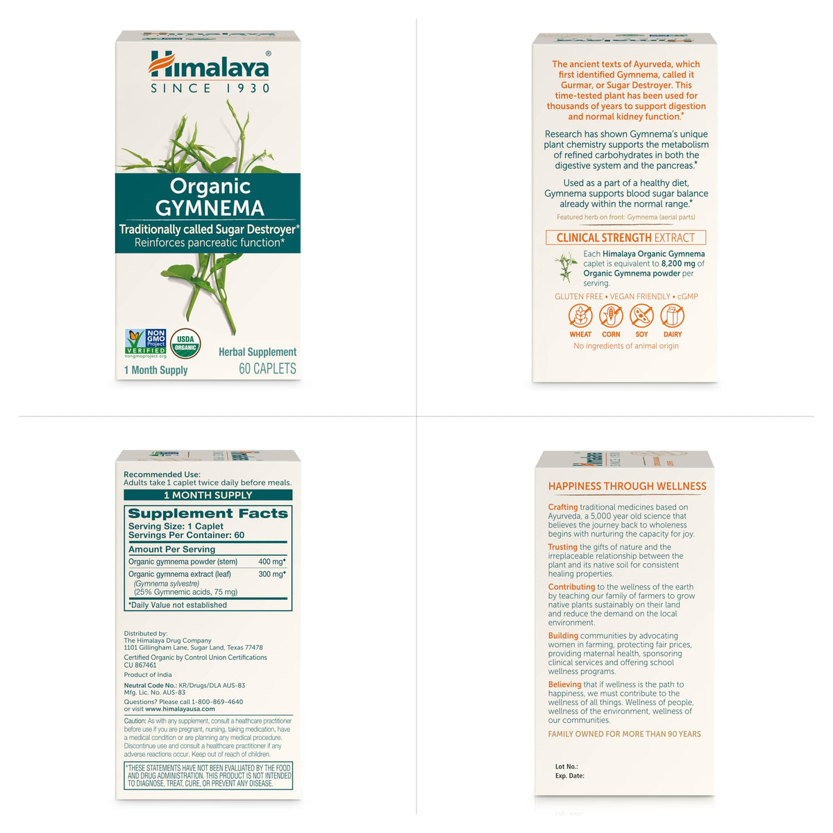 Himalaya Organic Gymnema Herbal Supplement for Weight Management, USDA Certified HimalayaBuy Supplements Australia
