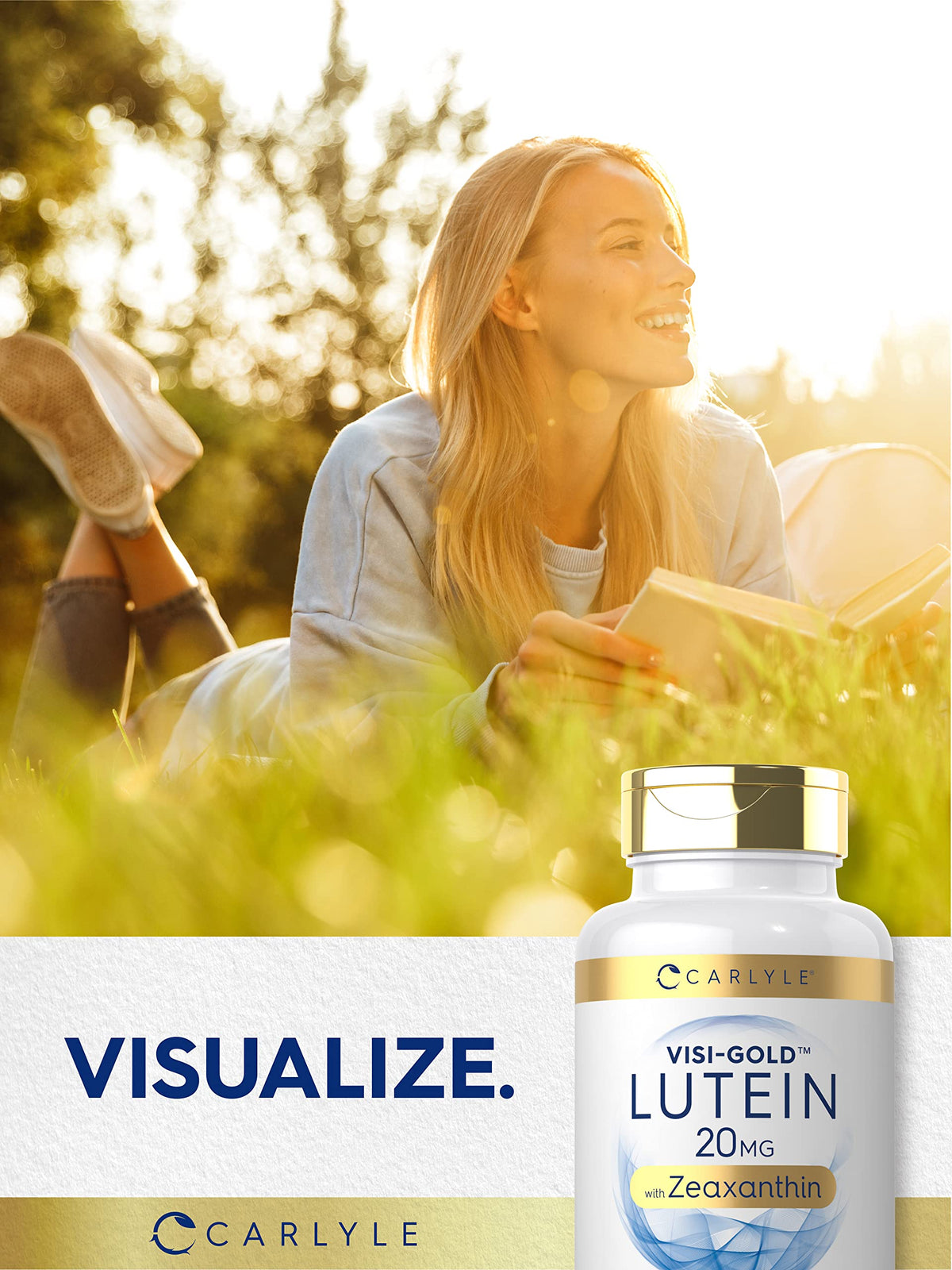 Carlyle Lutein and Zeaxanthin 20mg | 300 Softgels | Eye Health Vitamins | Non-GMO & Gluten Free Supplement - OmniHealth US