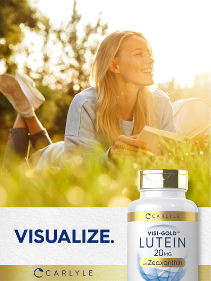 Carlyle Lutein and Zeaxanthin 20mg | 300 Softgels | Eye Health Vitamins | Non-GMO & Gluten Free Supplement - OmniHealth US