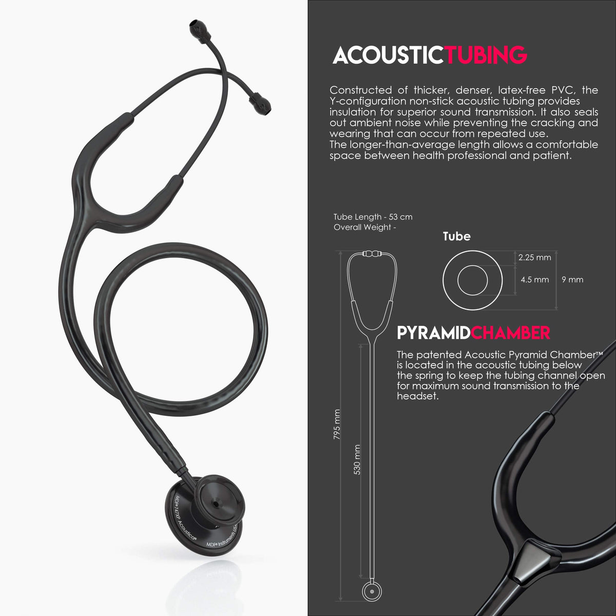 MDF Acoustica Lightweight Stethoscope for Doctors, Nurses, Students MDF InstrumentsBuy Supplements Australia