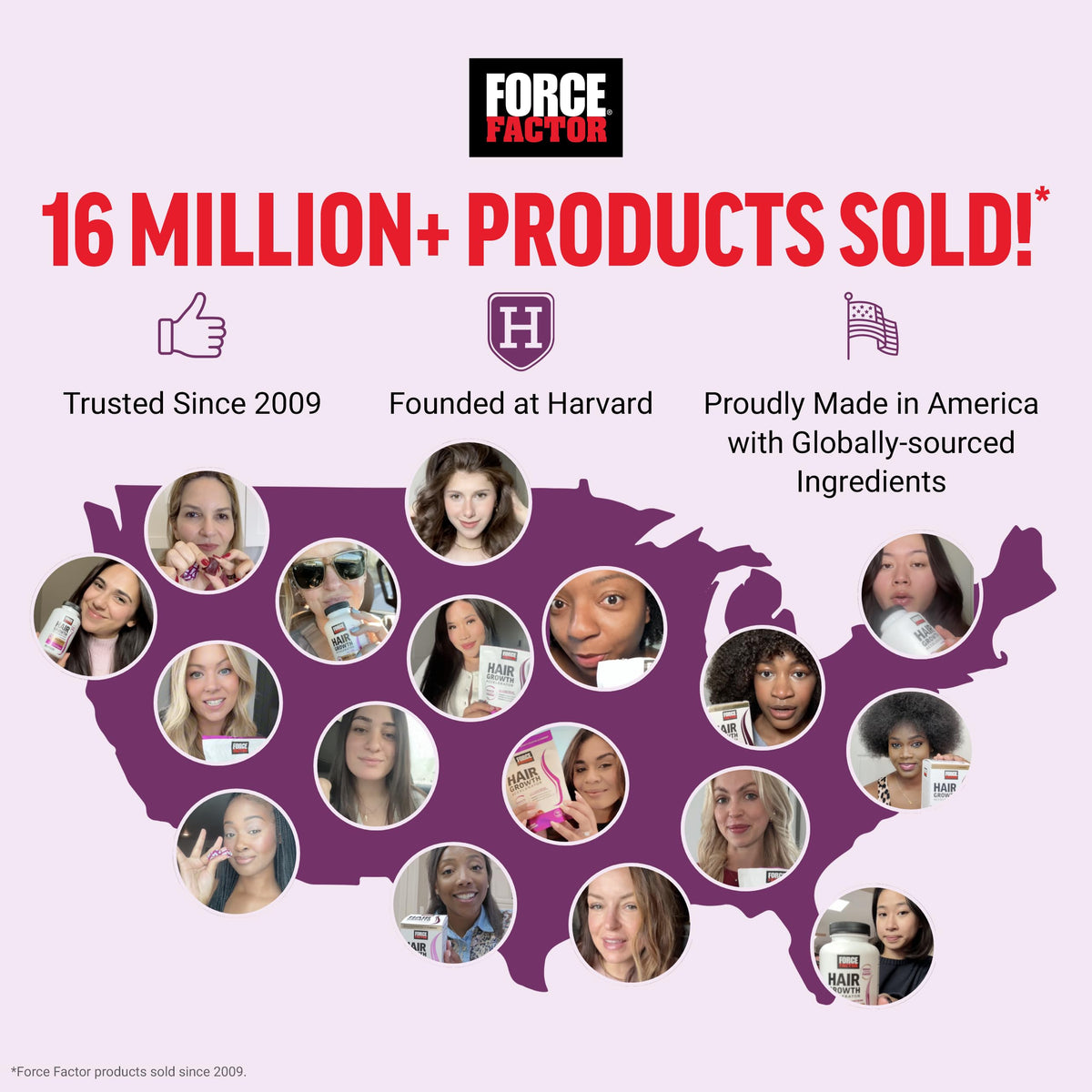 Force Factor Hair Growth Accelerator Soft Chews, Hair Growth Vitamins for Women and Men with Clinically Studied Lustriva and Biotin, Promotes Thicker - OmniHealth US