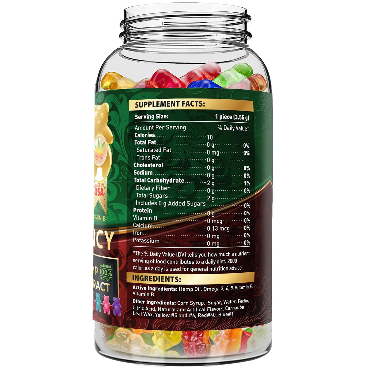 Wellution Hemp Gummies 1,500,000 XXL High Potency - Fruity Gummy Bear with Hemp Oil WellutionBuy Supplements Australia