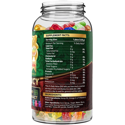 Wellution Hemp Gummies 1,500,000 XXL High Potency - Fruity Gummy Bear with Hemp Oil WellutionBuy Supplements Australia