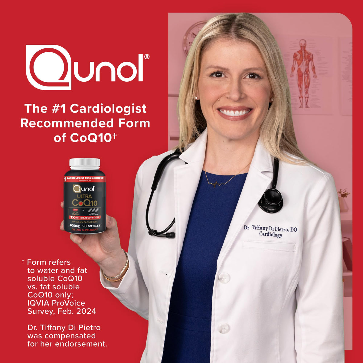 Qunol Ultra CoQ10 100mg Softgels- 3x Better Absorption, Antioxidant for Heart Health & Energy Production, Coenzyme Q10 Vitamins - OmniHealth US