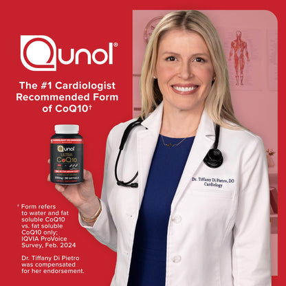 Qunol Ultra CoQ10 100mg Softgels- 3x Better Absorption, Antioxidant for Heart Health & Energy Production, Coenzyme Q10 Vitamins - OmniHealth US