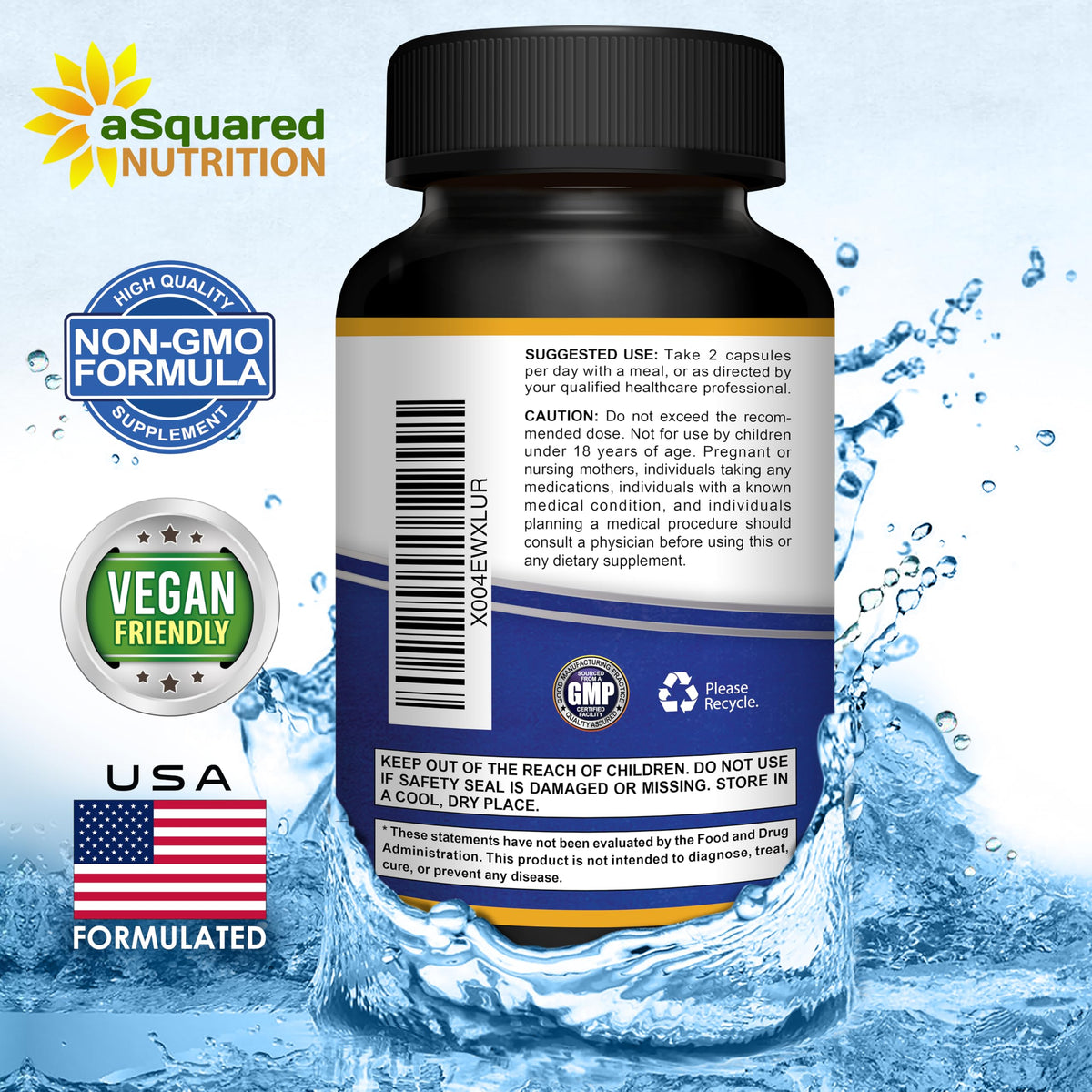 Magnesium Glycinate 1000mg with Vitamin D3 & B6-500mg per Capsule - Pure Elemental Mag Supplement Complex for Sleep, Muscle, Bone Health - OmniHealth US