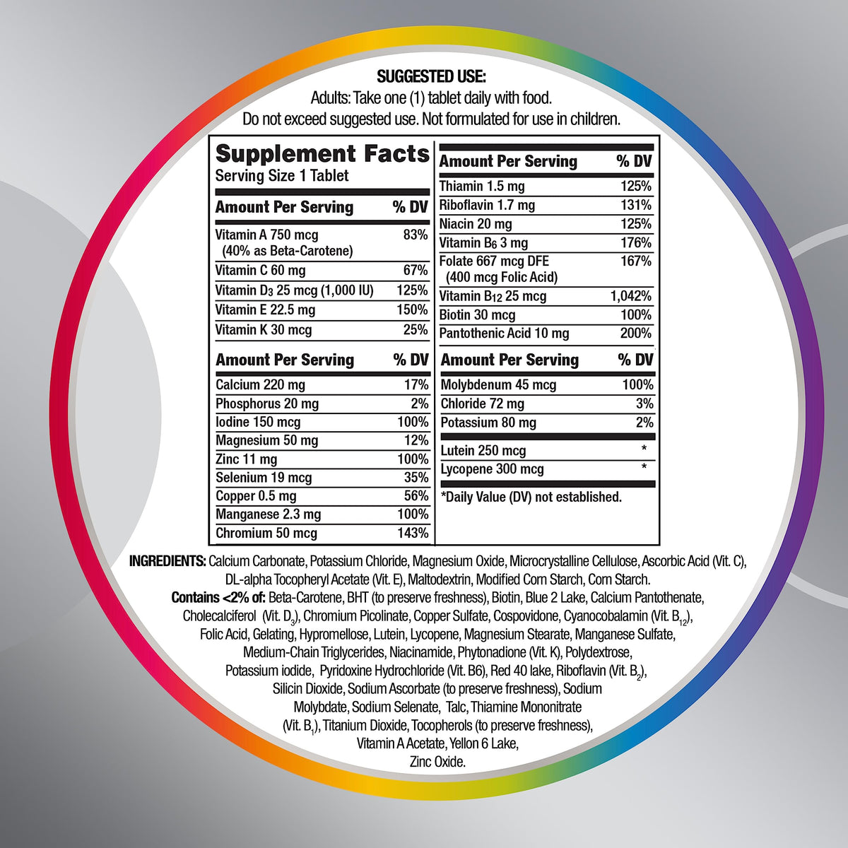 Centrum Silver Multivitamin for Adults 50 Plus, Multivitamin/Multimineral Supplement, Vitamin D3, B-Vitamins, Gluten Free CentrumBuy Supplements Australia