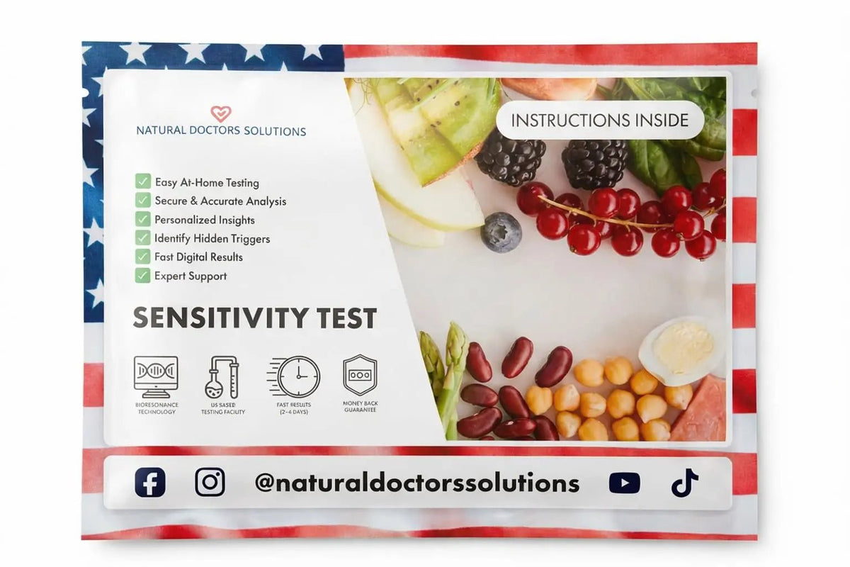 Advanced 1000 Item Food Sensitivity Test Digital Hair Analysis At Home Collection Food Environmental Metals Minerals and Additives Sensitivity Insights 24 to 48 Hour Results - Maple Wellness Supplements