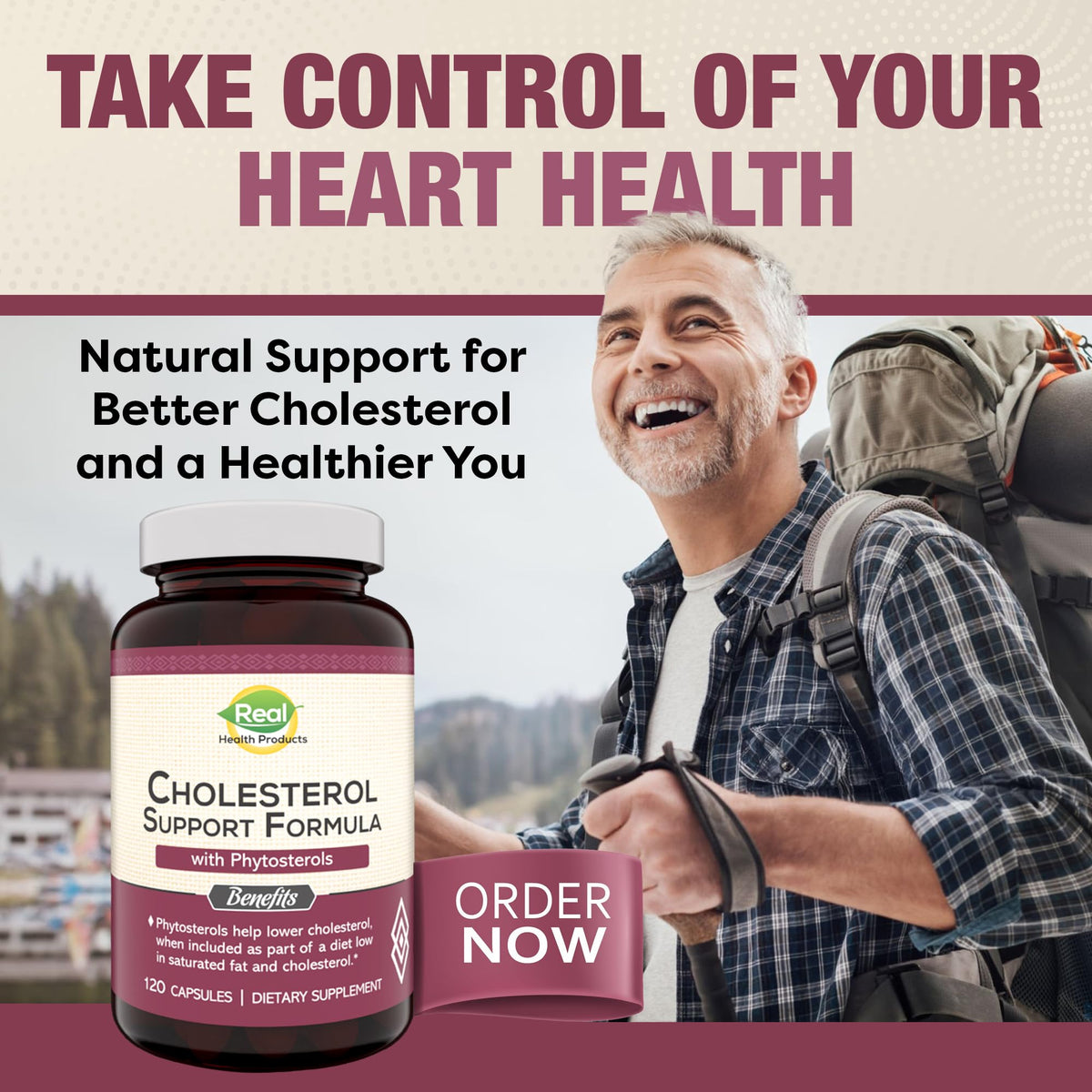 Advanced Cholesterol Health Complex with Plant Sterols. Cholesterol & Lipid Support Supplement for Healthy Heart & Cholesterol Levels for Men & Women. 120 Capsules - Maple Wellness Supplements