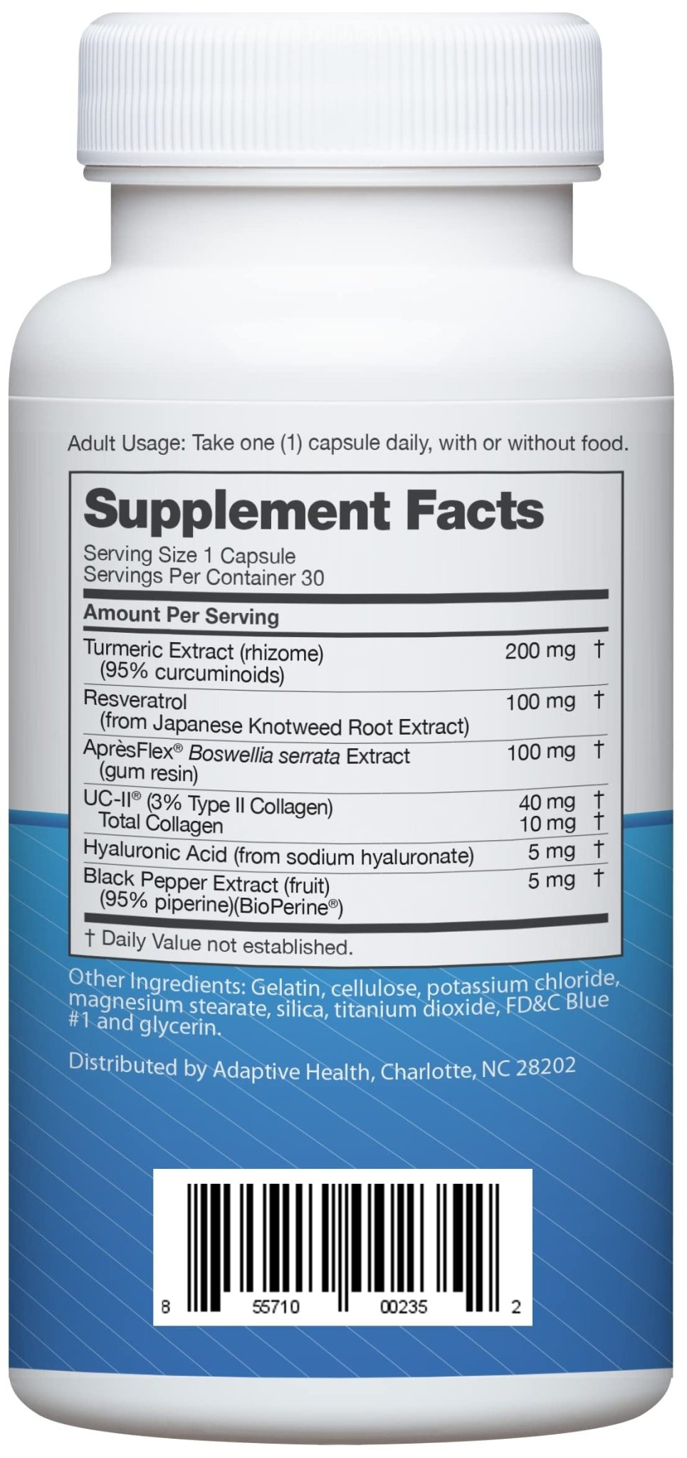 Advanced Joint Support Dietary Supplement with Turmeric, UC•II Collagen, Resveratrol - Maple Wellness Supplements
