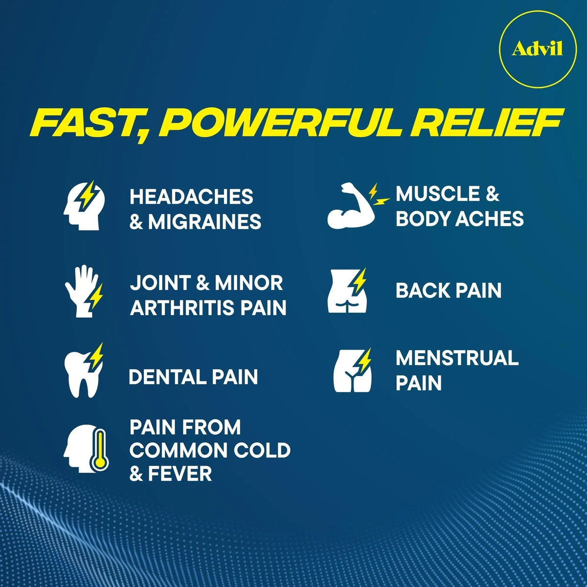Advil Liqui-Gels minis Pain Reliever and Fever Reducer, Pain Medicine for Adults with Ibuprofen 200mg for Pain Relief - 50x2 Liquid Filled Capsules - Maple Wellness Supplements