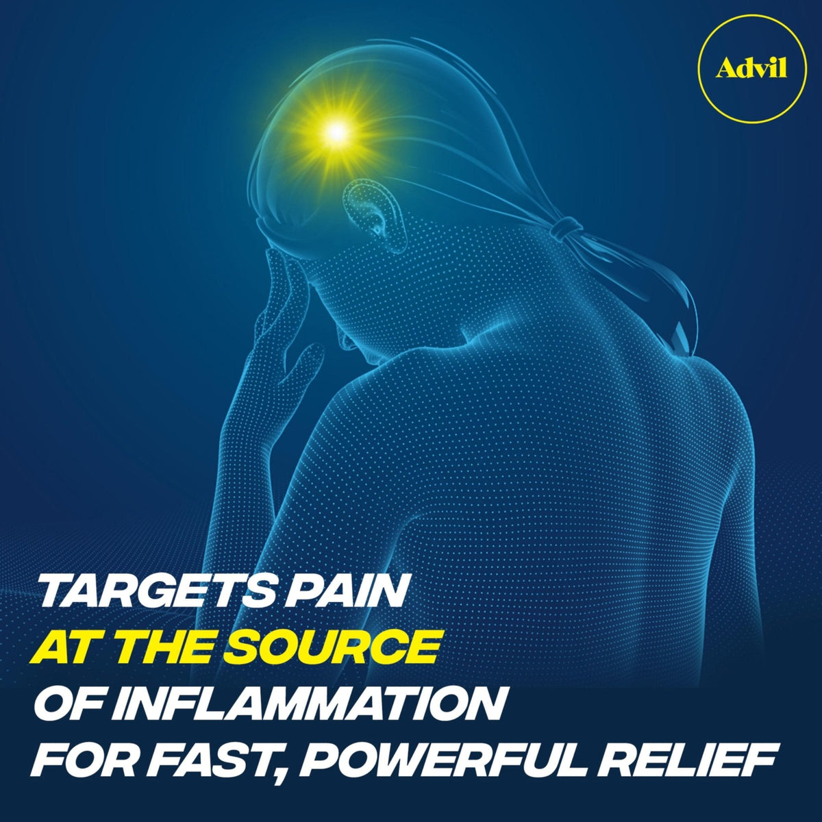 Advil Pain Reliever and Fever Reducer, Pain Relief Medicine with Ibuprofen 200mg for Headache, Backache, Menstrual Pain and Joint Pain Relief - 10 Coated Tablets - Maple Wellness Supplements